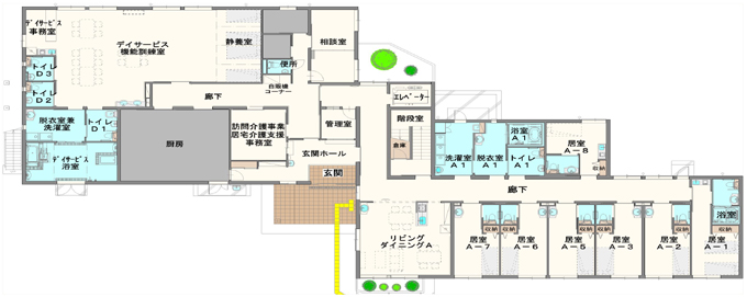 フロア図1F