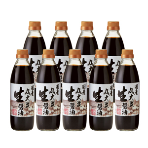 【千葉県】国産丸大豆生醤油 500ml×9