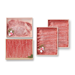 【茨城県】常陸 肩ロース410g×2箱、モモ480g、サーロイン160g×2枚セット