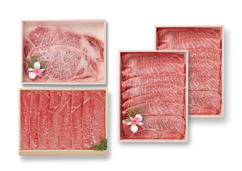 【茨城県】常陸 肩ロース410g×2箱、モモ480g、サーロイン160g×2枚セット