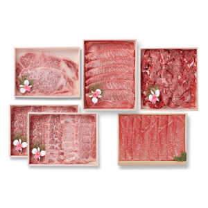 【茨城県】常陸牛三昧 (ロース410g/モモ480g/バラ450g/サーロイン160g×2/切落300g)