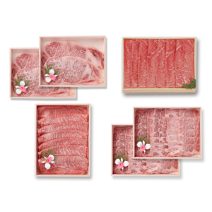 【茨城県】常陸牛三昧 4種6箱 (ロース410g/モモ480g/バラ900g/サーロイン640g)